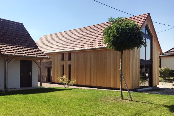Construction de maison à ossatures bois à Daubensand